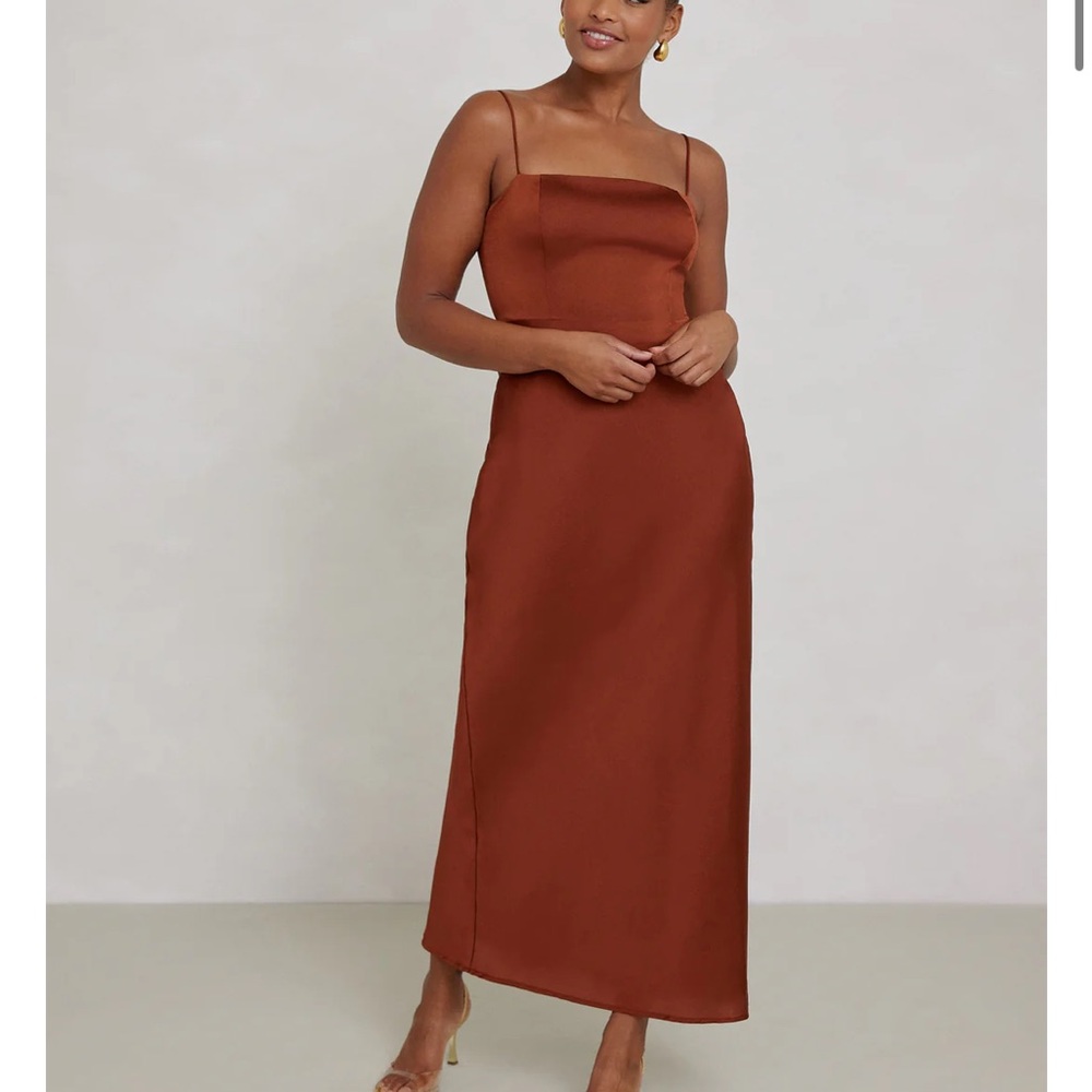 Park & Fifth Co. Maxine Dress - Rust (Small)